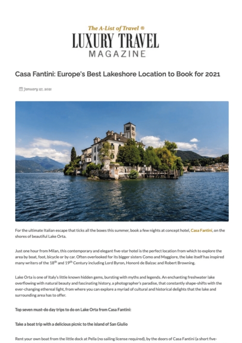 Luxury Travel Magazine